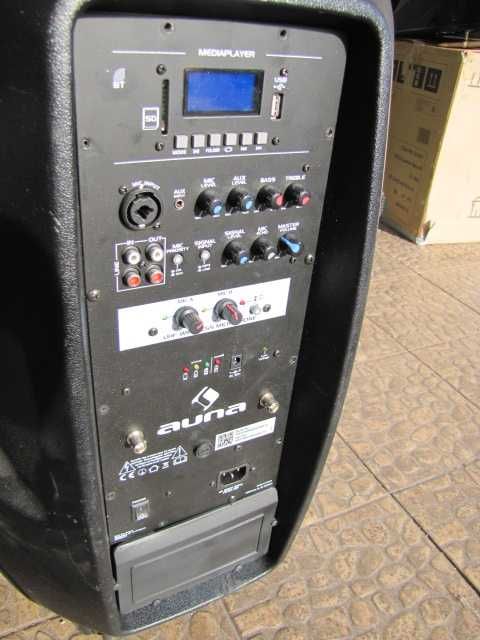 Głośnik aktywny 1000W kolumna przenośny BT mikrofony Auna streetstar15