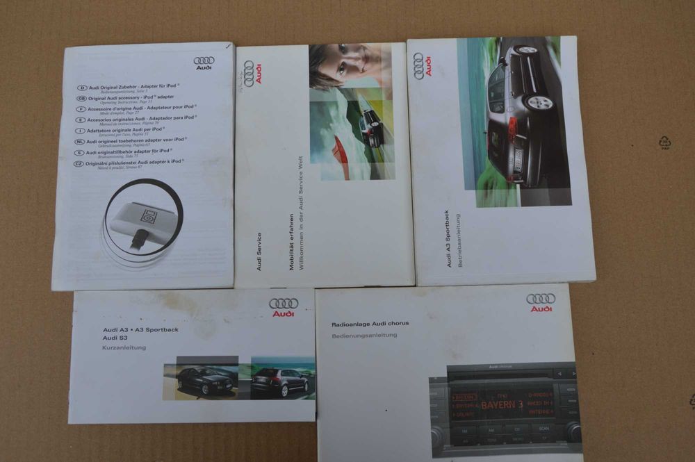 Audi A3 Sportback '08r INSTRUKCJA obslugi etui