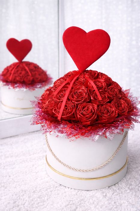 Flowerbox z wiecznych róż