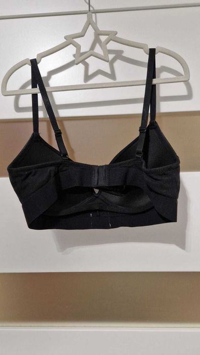 Czarny nowy biustonosz H&M push up 75B push up