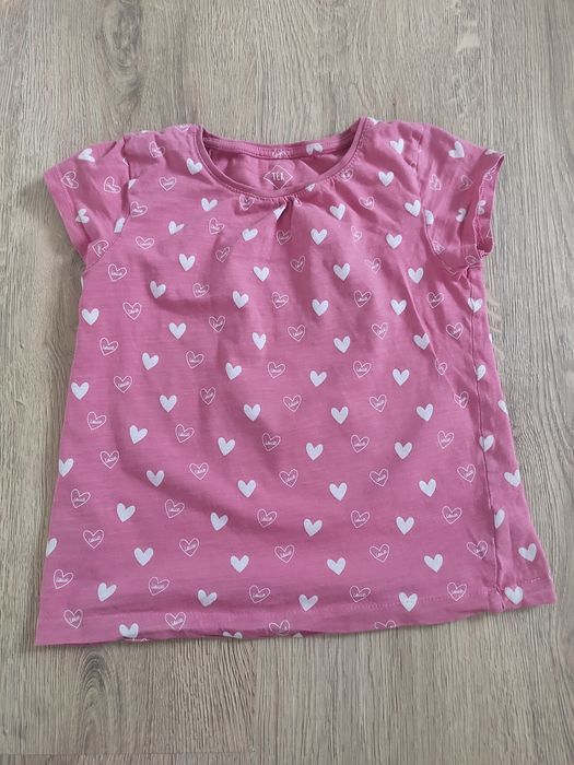 T-shirt dziewczynka serce Tex 110/116