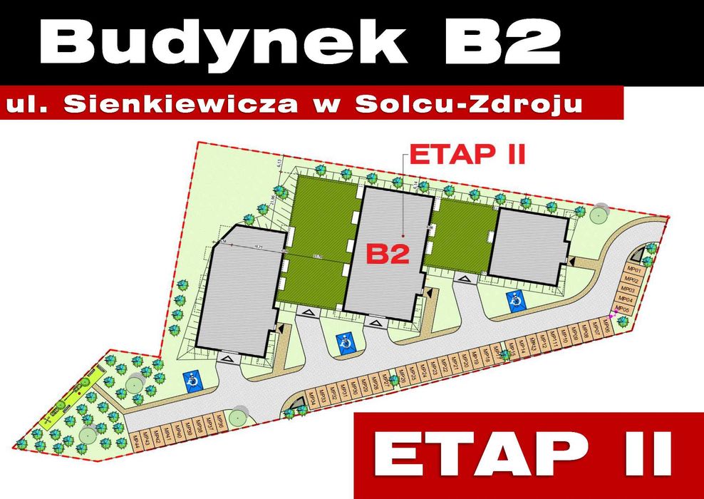MIESZKANIE W SOLCU-ZDROJU ul. Sienkiewicza Bud. B2 M27 40,28m2 - 2 piętro