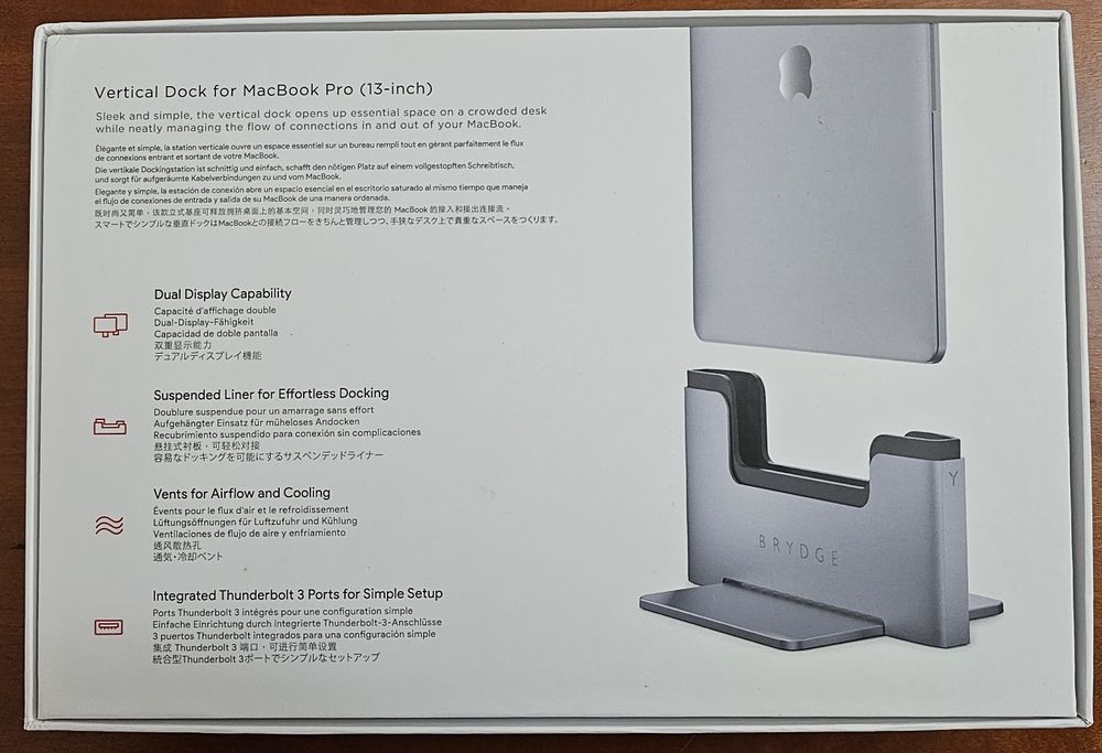 Brydge Vertical Dock para Macbook Pro 13"
