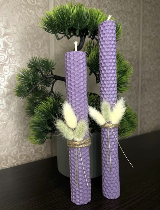 Свічки з вощини ручної роботи