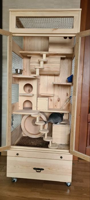 Вітрина клітка для шиншил білок звичайних дегу