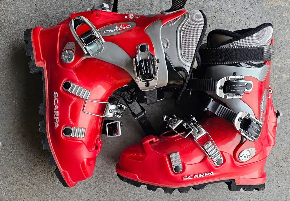 SCARPA DENALI Alpine Touring Downhill Ski Boots Red Men's US 8/9 SX