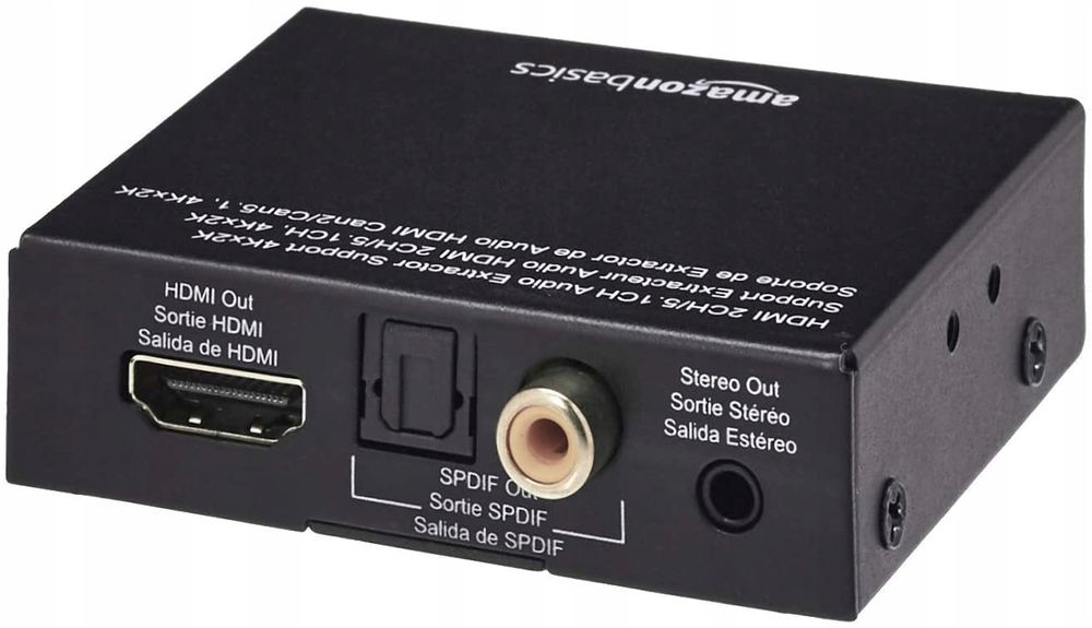 konwerter audio hdmi na hdmi+ audio (spdif + rca stereo)