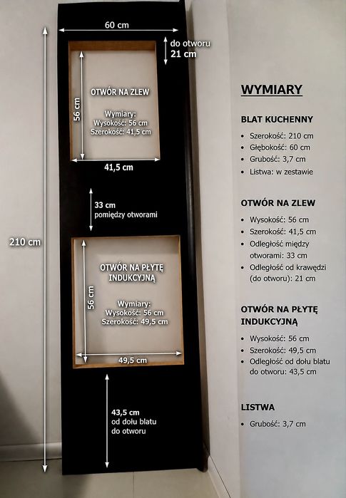 Nowy blat kuchenny