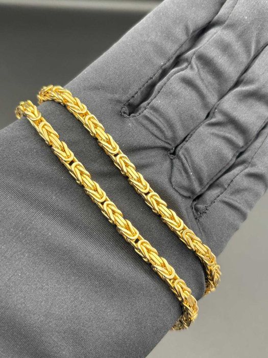 Złoty Łańcuch Splot Królewski Złoto 585 14K Waga 69,39 Gram