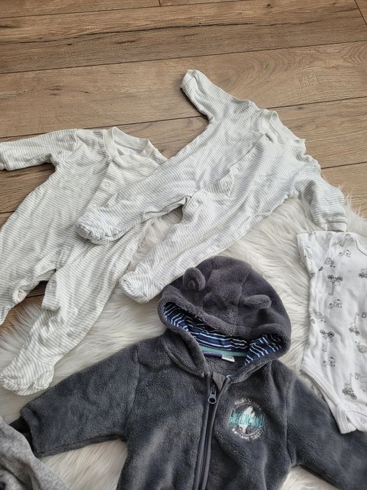 Paka ubran 62/68ubranka dla chłopca zestaw 10 sztuk