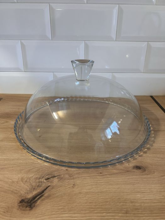 Prato de bolo com campânula 32 cm