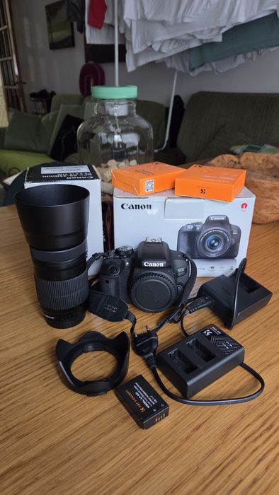 Canon 800D + Lente 55-250mm