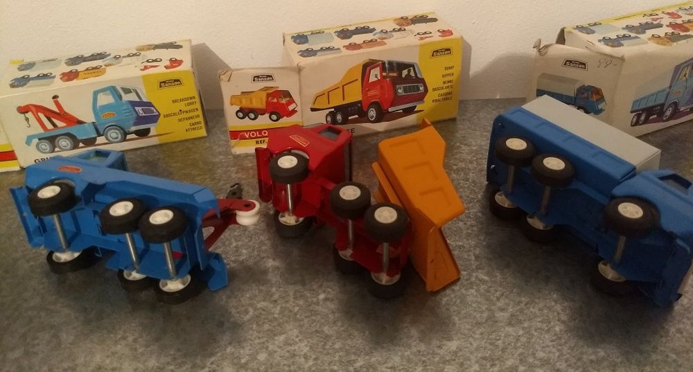 Lote 3 Veículos em ferro, marca mini- Sanson, 1976