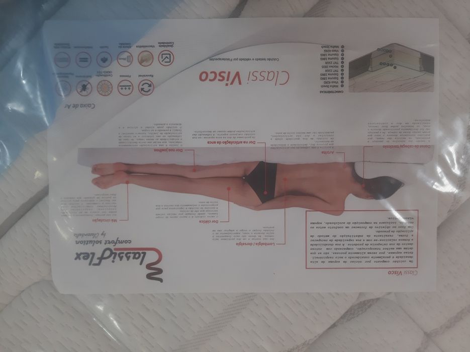 Colchão sem molas visco novo