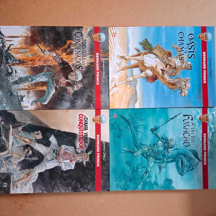 Coleção "As aventuras de Bernard Prince" de Hermann e Greg (12 albuns)