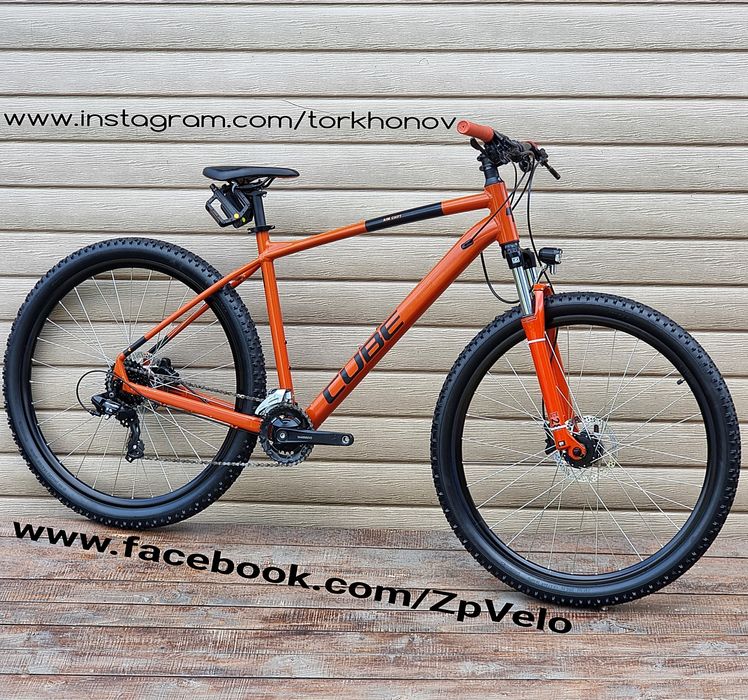 ‼️29 27.5 CUBE AIM Shimano. Disc Гідра. Вилка 100mm Світло LED 100мм.‼