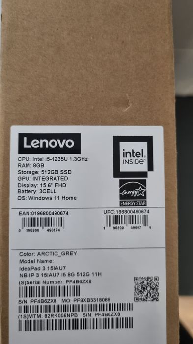 Jak nowy laptop Lebovo IdeaPad 3 15IAU7 i5 8Gb 512gb ssd