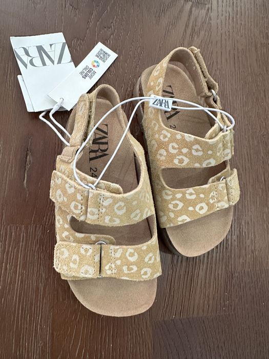 Дитячі шкіряні сандалі Zara