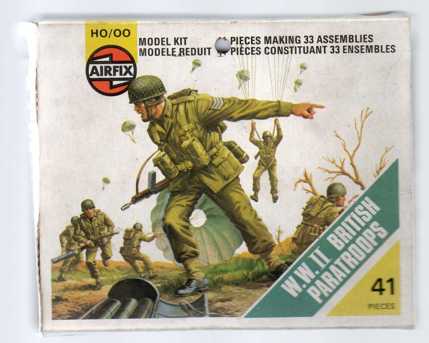 Żołnierzyki Airfix British Paratroops II ww 1975r.