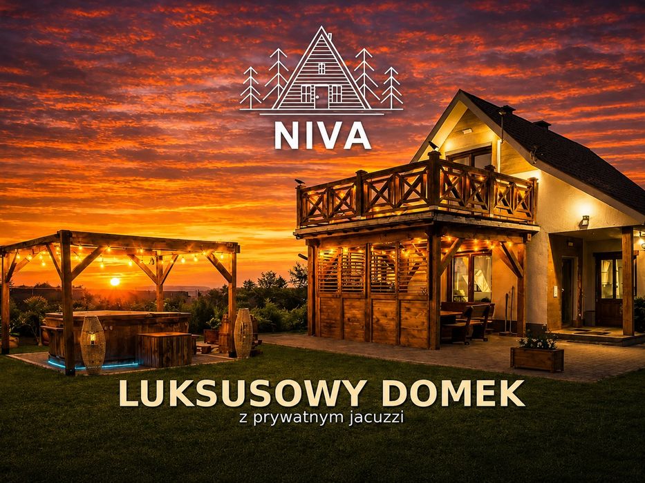 Domek Letniskowy NIVA z Jacuzzi i Widokiem na Zalew | Roztocze | Cisza, Relaks, Wieczory Panieńskie