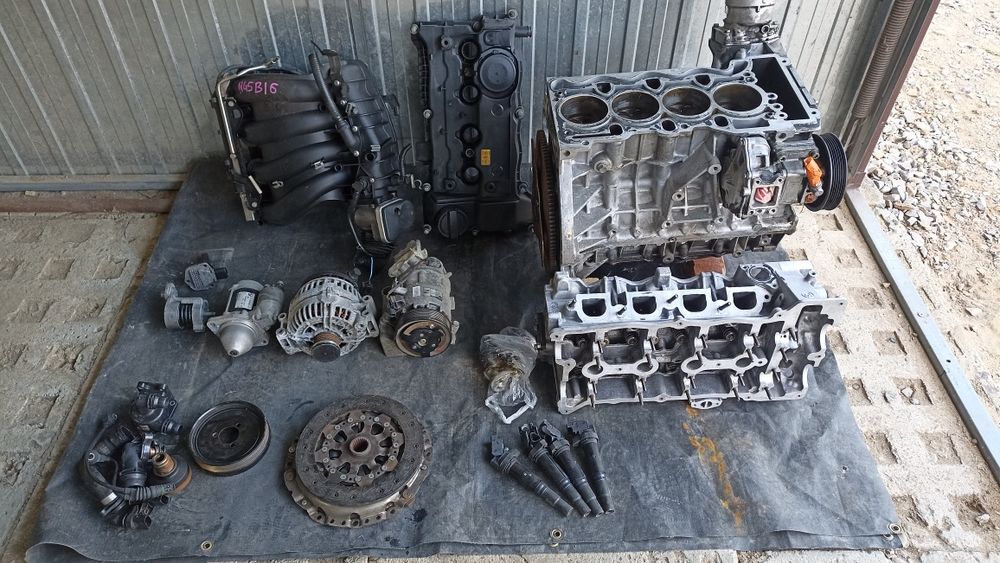N45b16a, głowica, blok, alternator, rozrusznik, sprężarka, cewki