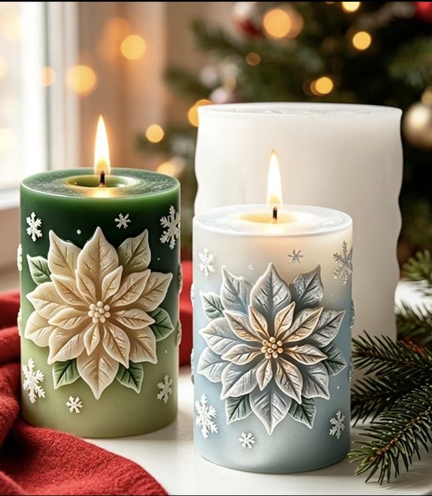 Varios moldes para velas