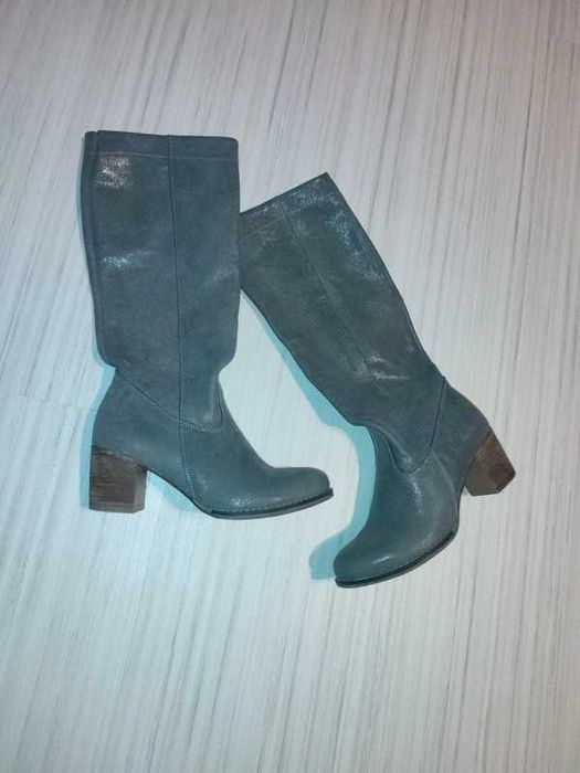 wsuwane kozaki na słupku Zapato- skóra naturalna  rozm. 37