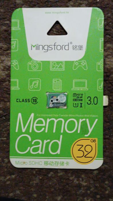 Карта пам'яті "Mingsford" micro sd 32Gb-10 class-U1 80M/s