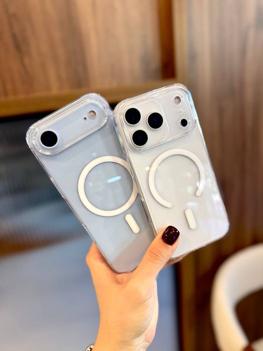 Чохол прозорий iPhone 17 Pro Max чехол MagSafe айфон про макс акрил