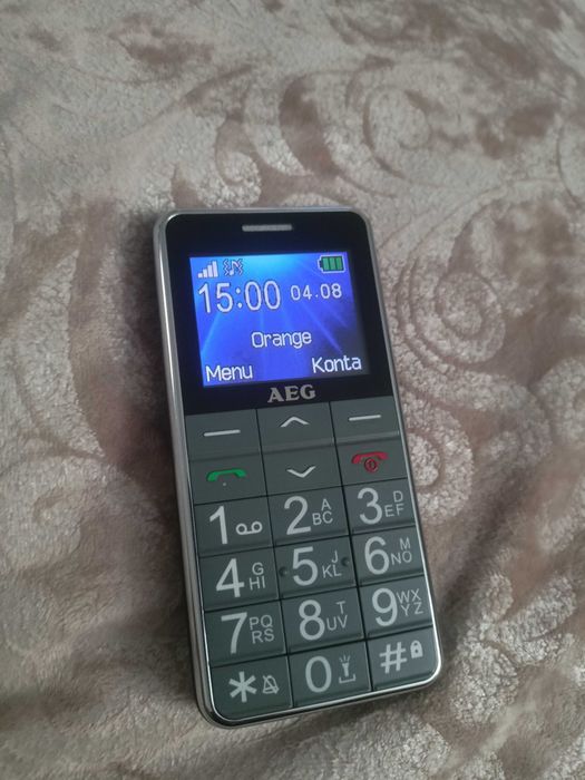 Telefon dla Seniora AEG Voxtel M250 bez blokady sim-lock jak nowy