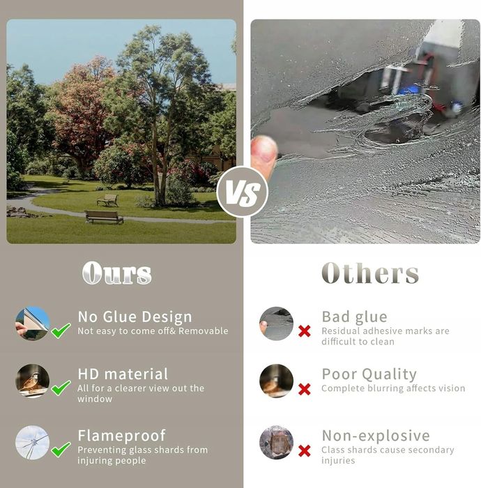 Folia okienna, statyczna anty-UV (czarno-srebrna, 90 x 1000 cm)