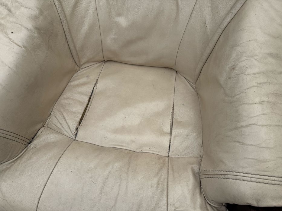 Dwa fotele jednoosobowe skorzanne