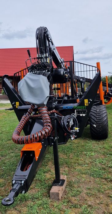 Nowa Przyczepa Leśna BMF 10T2 PRO 720 7.2m Zrywka Leasing on-line 24h