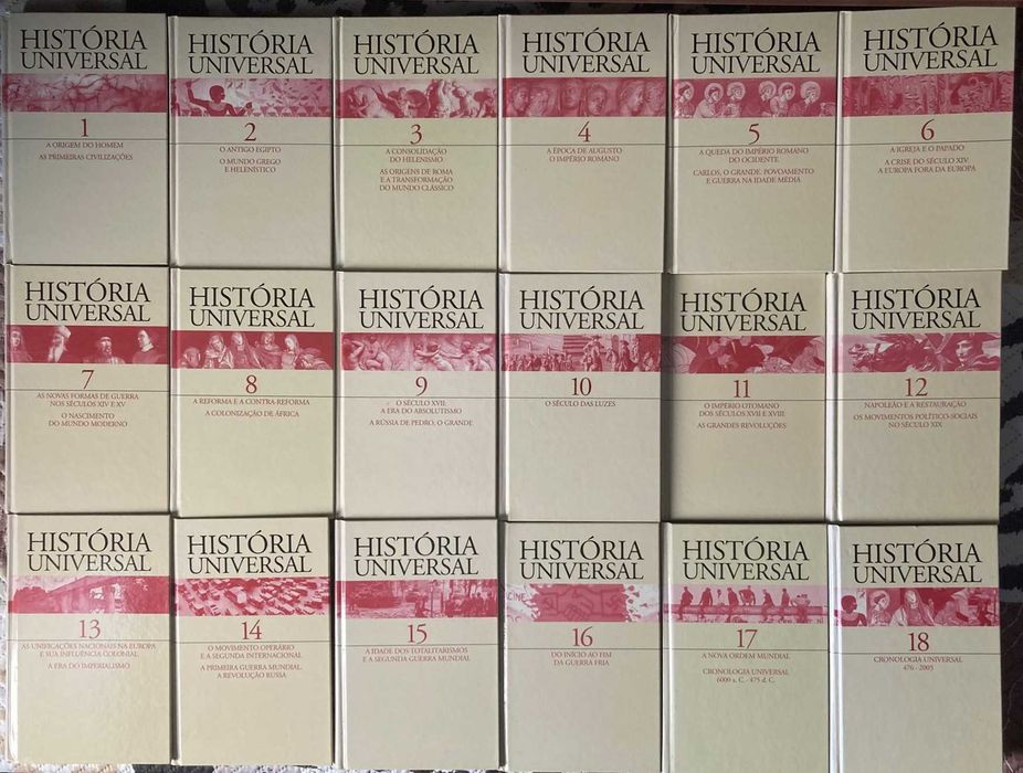 Coleção História Universal - Volumes 1 a 18
