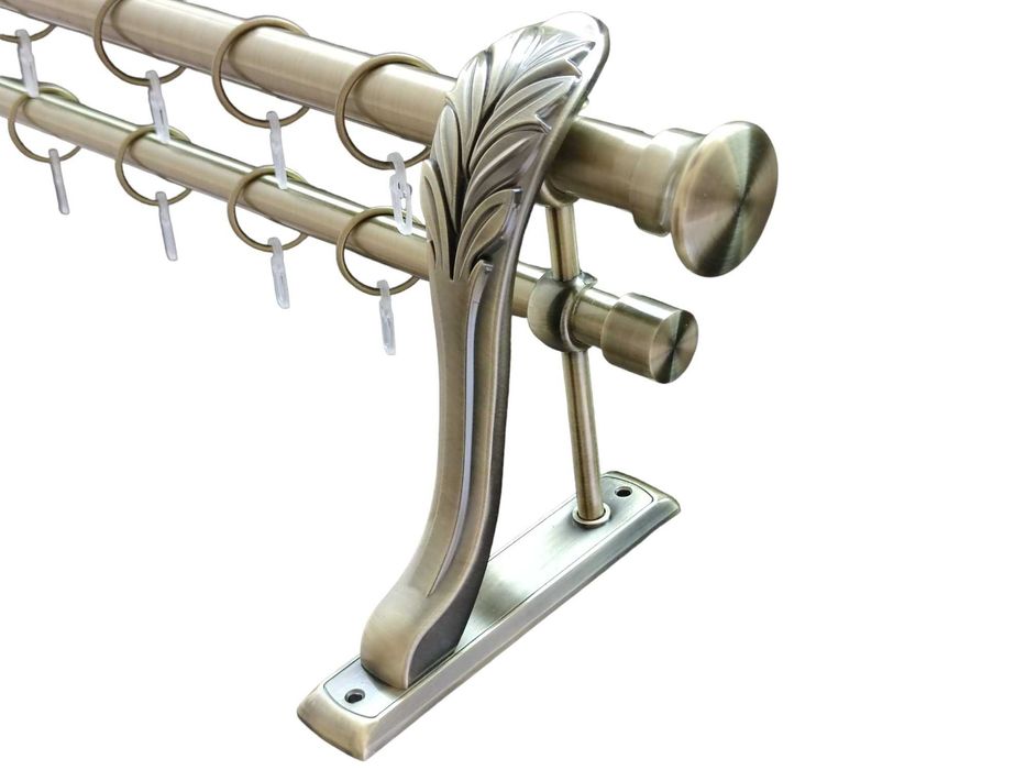 Карниз до штор металевий 25/19мм ретро Люксор антик 2,40м