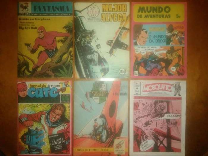 Conjunto de revistas antigas BD