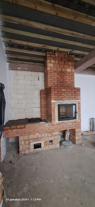 Дверца для Камина ,Печи чугунная с стеклом.