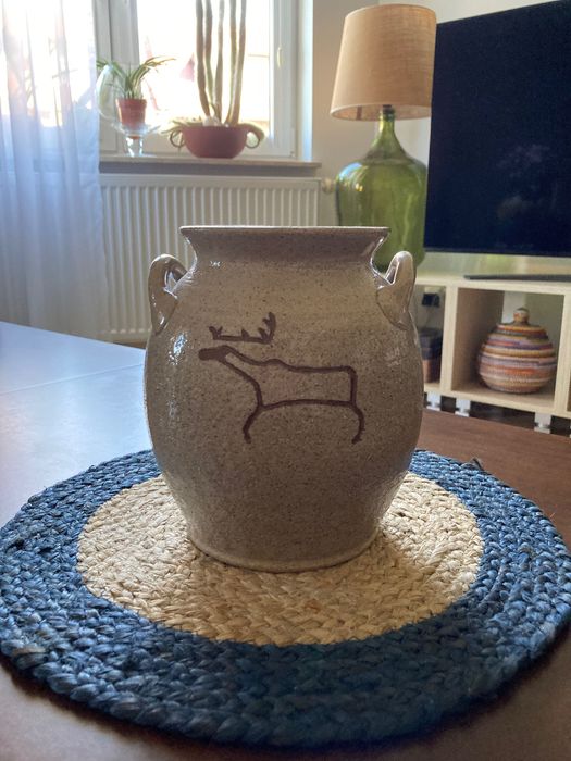 Wazon, ceramika, flakon, pojemnik, rustykalny