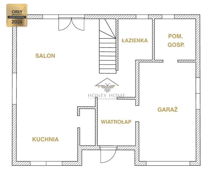 Dom wolnostojący z garażem | działka 1100 m2