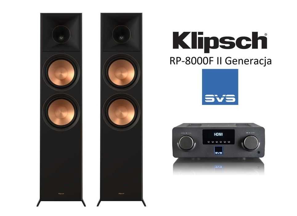 Zestaw Klipsch RP-8000F II + SVS Prime Pro SOUNDBASE 2x150W HDMI ARC