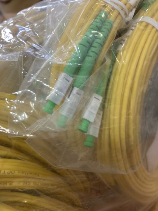 Cabo fibra ótica SC/APC para SC/APC 10M/15M/20M - Novo