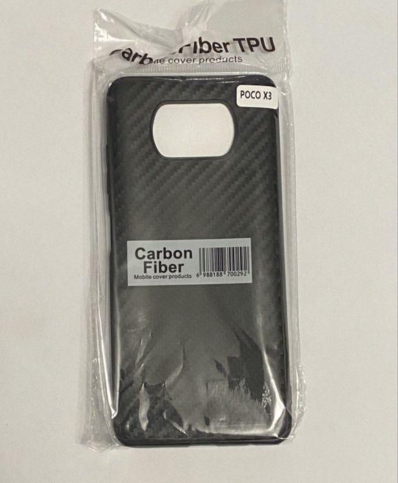 Чехол Xiaomi Poco X3 / Poco X3 Pro Carbon Протиударний