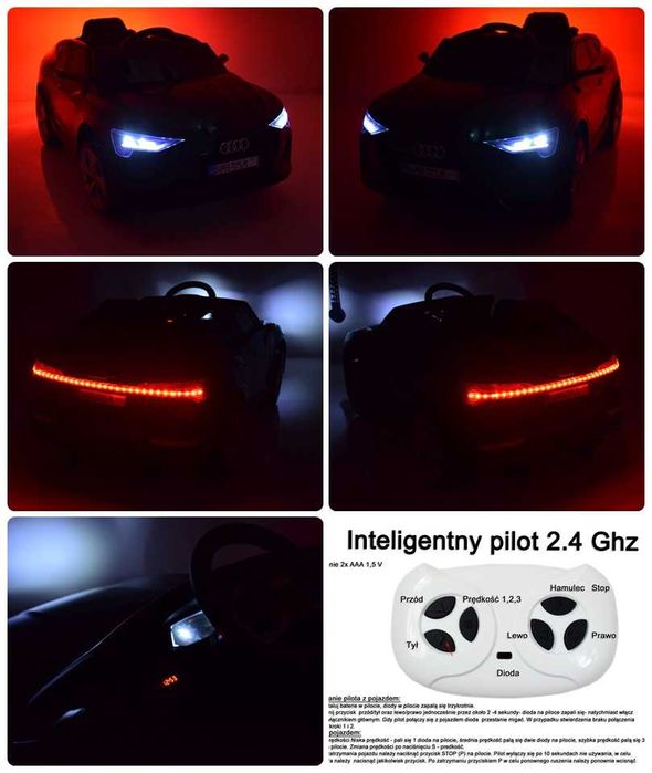 BAWIBUS.PL Auto samochód na akumulator AUDI E-TRON 4x4 autko jeździk