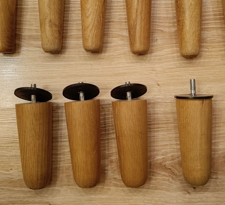 4x Noga meblowa drewniana h 11cm