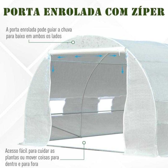 Estufa para Horta ou Jardim 600x300x200cm