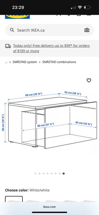 IKEA Smastad смастад тумба Лава з ящиком для іграшок, stuva стува