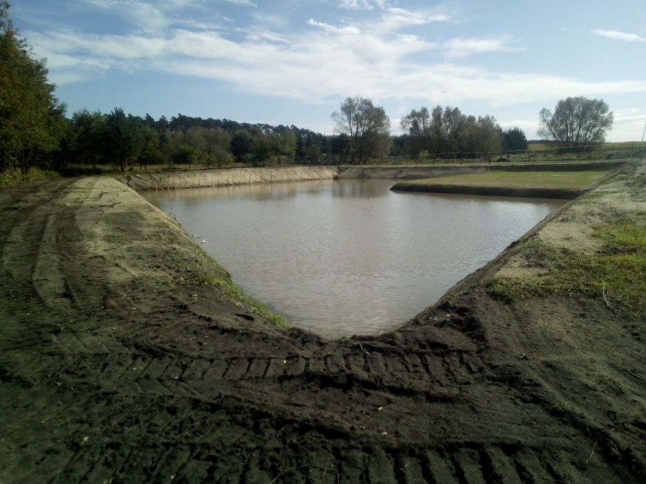 Kopanie stawów,zbiorników retencji rozbiórki prace ziemne