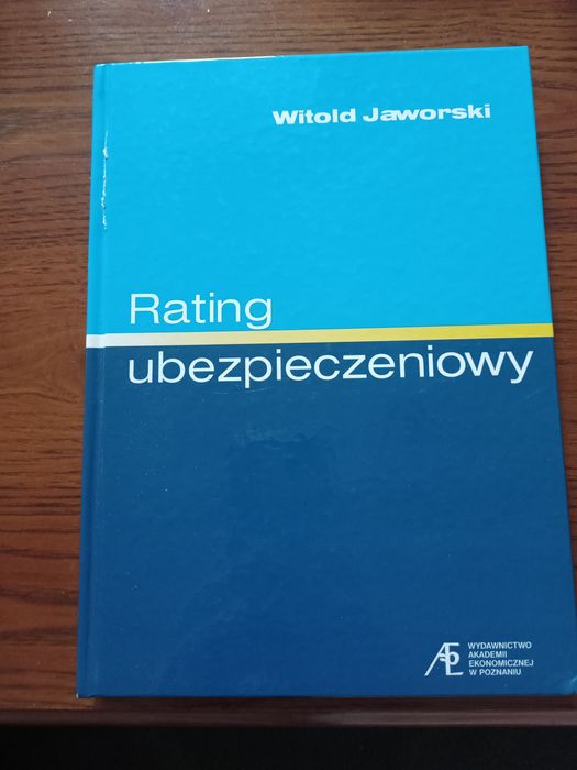 Książka Rating ubezpieczeniowy W. Jaworski Akademia Ekonomiczna podręc