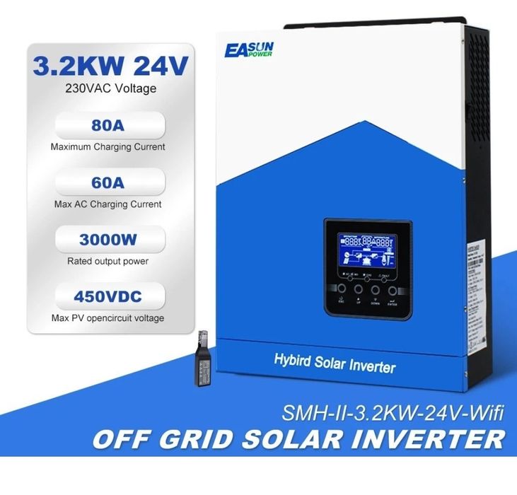 Продам новий гібридний інвертор EASU з WiFi 3.2KW 24V
