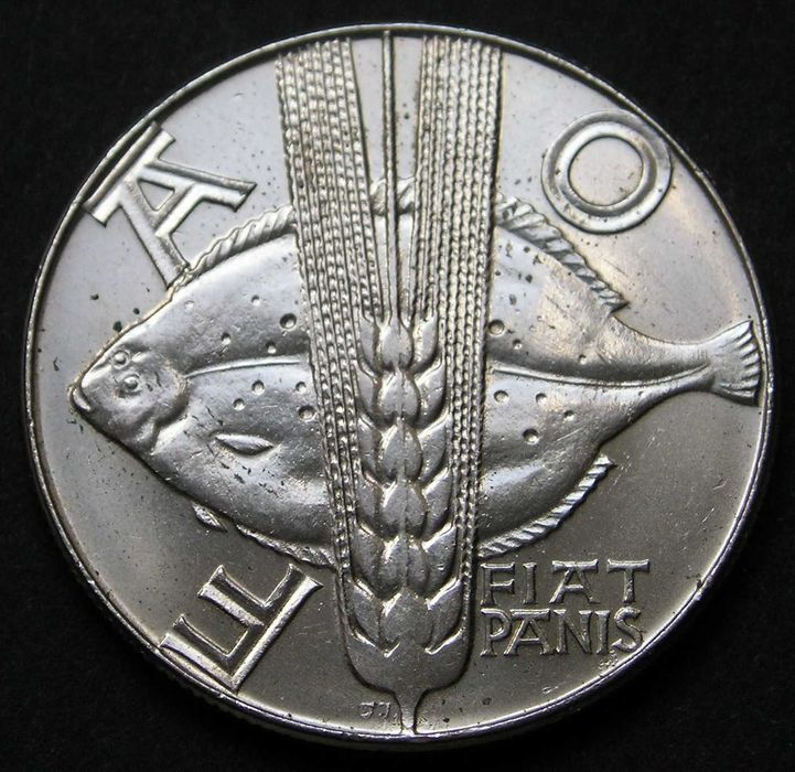 Polska 10 złotych 1971 - FAO ryba flądra FIAT PANIS